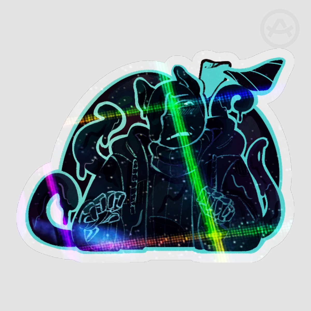 Kitty Nightmare Sticker - UTMV
