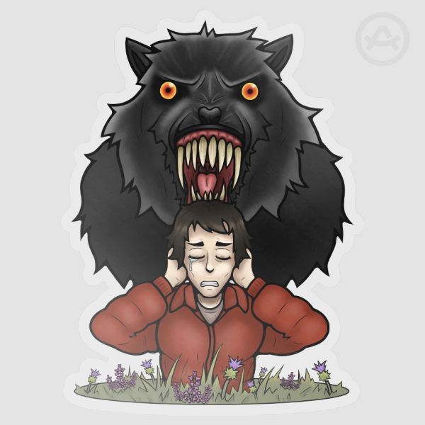 An American Werewolf In London Matte Sticker