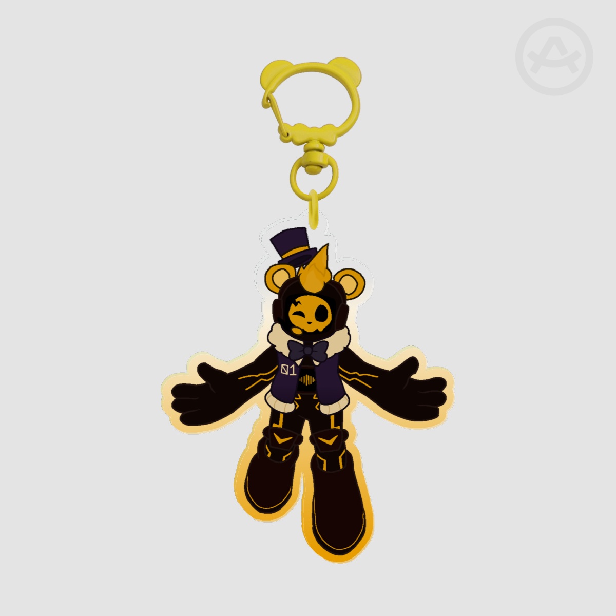 Golden Freddy Zero_One Keychain!