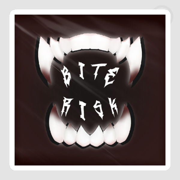 Bite Risk [Red] - Die Cut Sticker