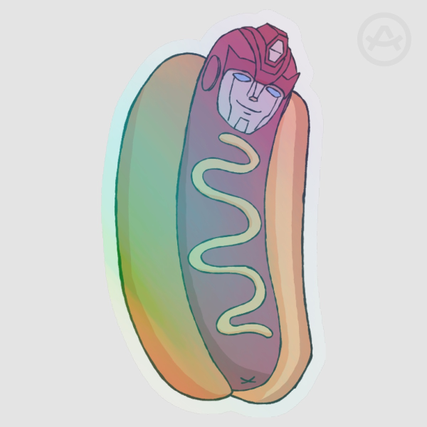 Hot Rod Hot Dog (Sticker)