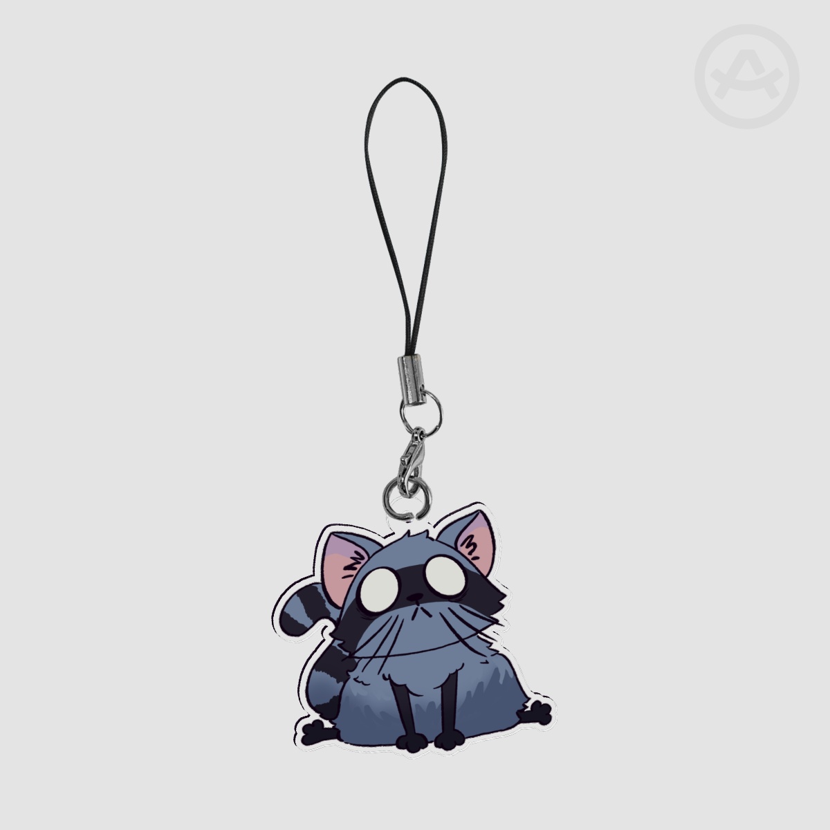DST Critter Den Kittykit Clear Acrylic Phone Charm