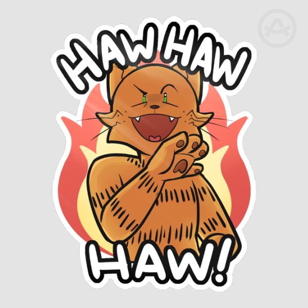 Petey "HAW HAW HAW" Sticker