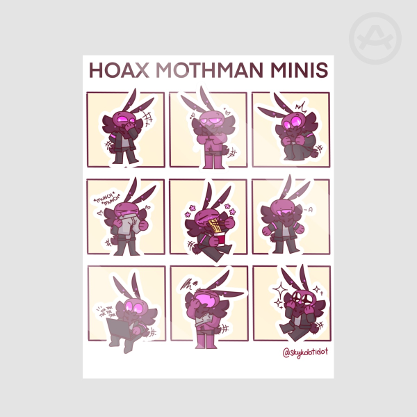 Hoax Mothman Minis Sticker Sheet