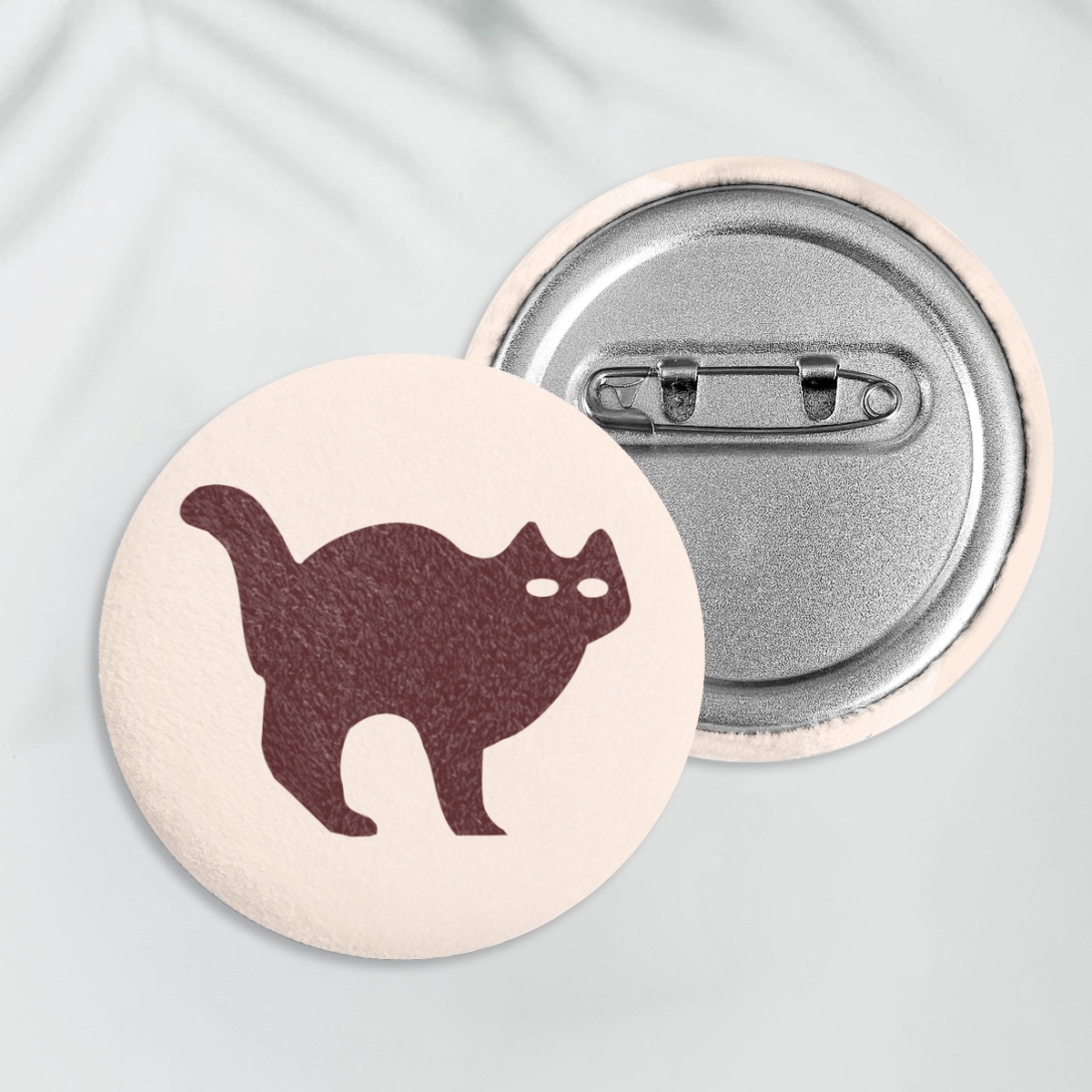 Halloween Cat Sugar Cookie Plush Button Badge