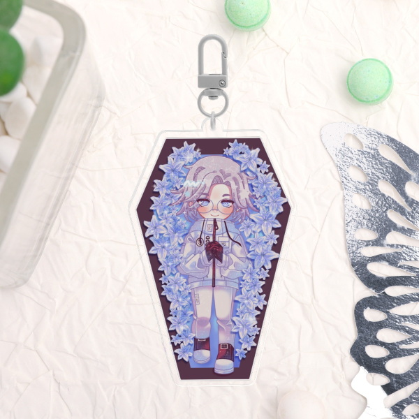Eito Aotsuki Coffin Clear Acrylic Keychain