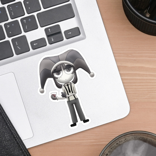 Noir pomni sticker