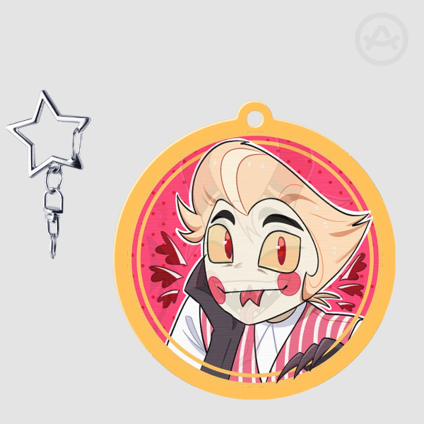 Lucifer Morningstar Shaped Lenticular Acrylic Pendant