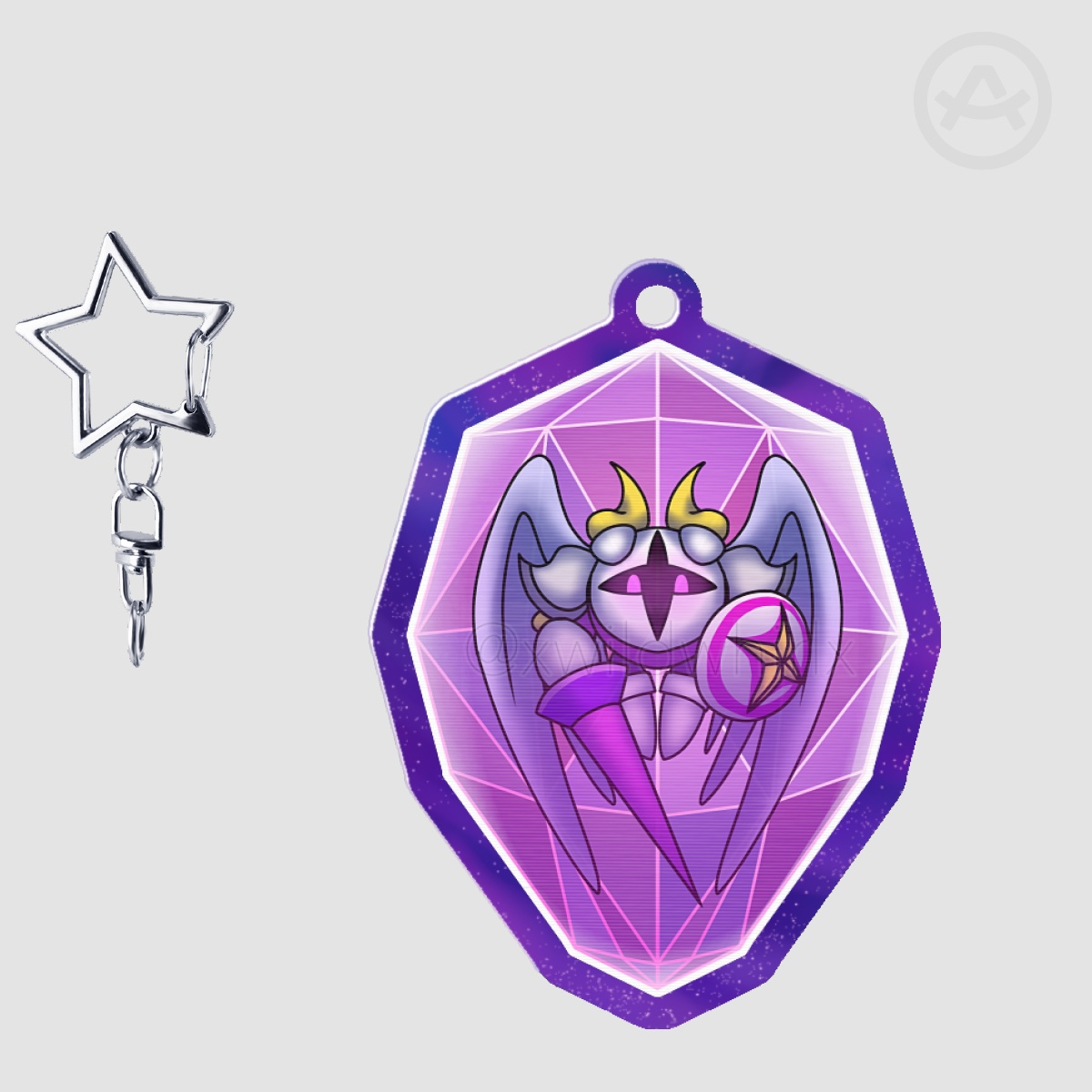 Galacta Knight crystal prison Shaped Lenticular Acrylic Pendant