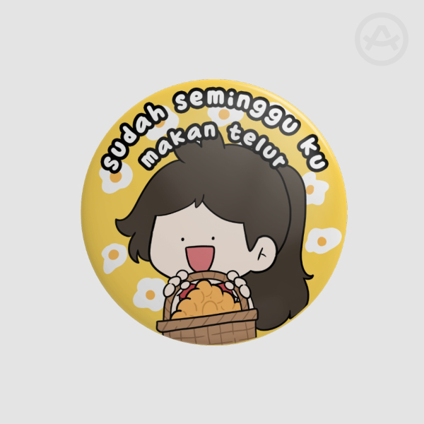 Telur Button Badge