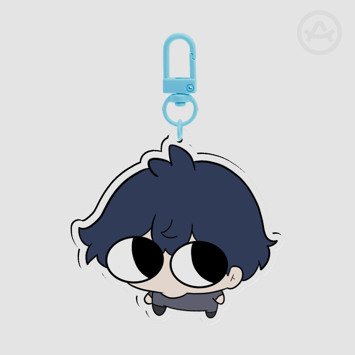 Blue Big Eye Acrylic Keychains