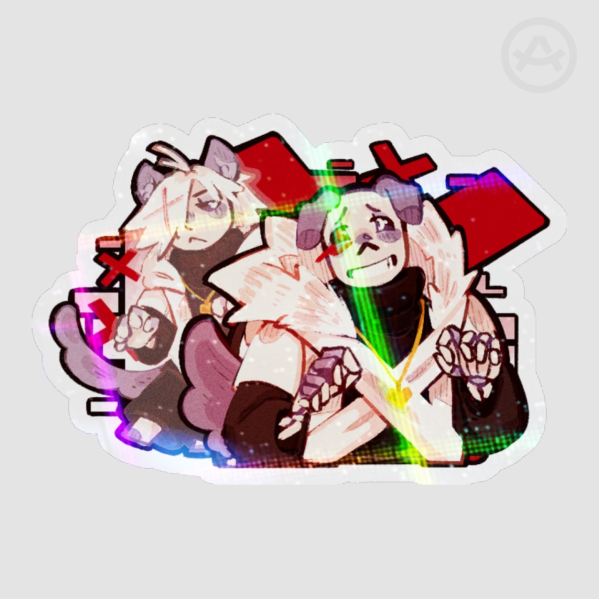 Puppy Cross Sticker - UTMV