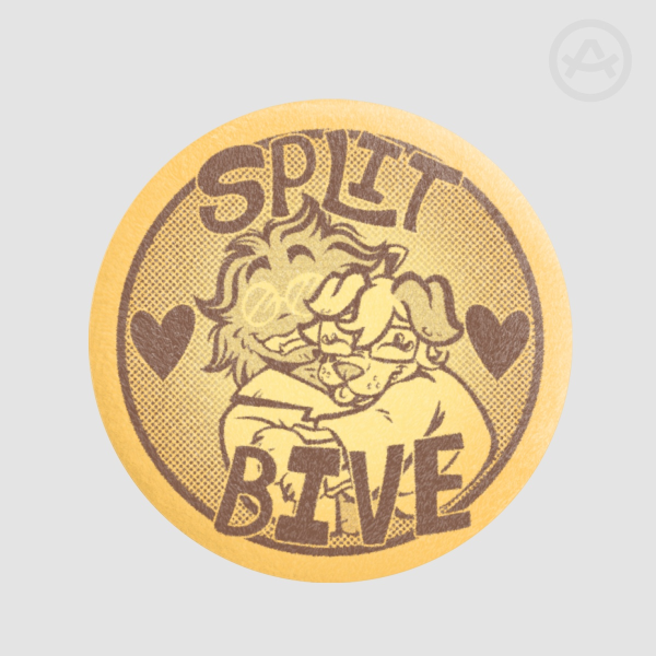 Split & Bive Cookie Plush Badge