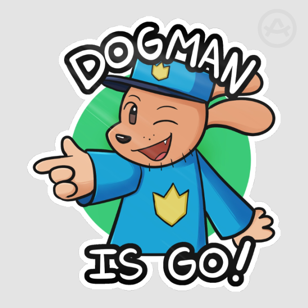 Dog Man is Go! Sticker