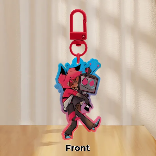 Colored Edge Acrylic Keychains