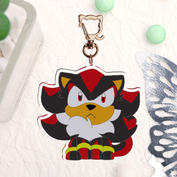 Kitty Shadow-Acrylic Keychains