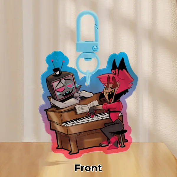 Colored Edge Acrylic Keychains