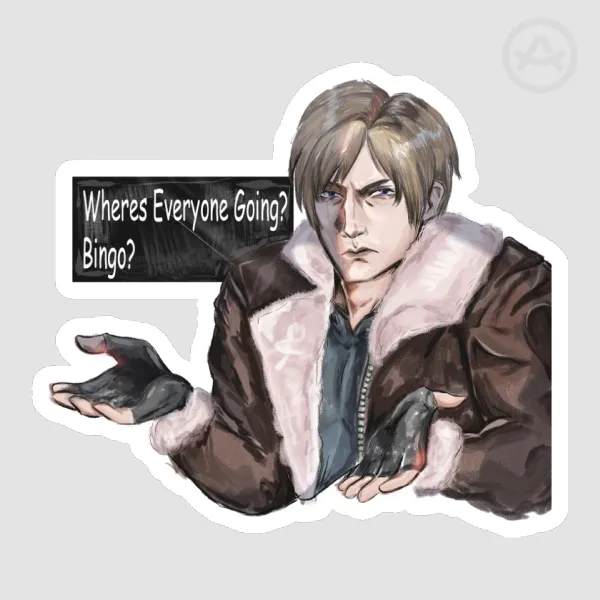 Leon Kennedy Sticker.