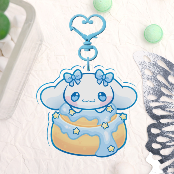 Cinnamoroll Cinnamon Roll Keychain