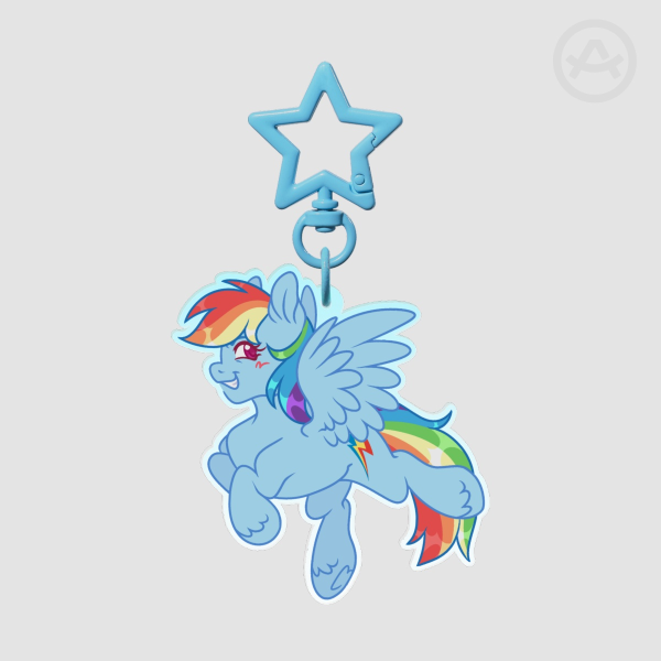 MLP: Rainbow Dash Keychain