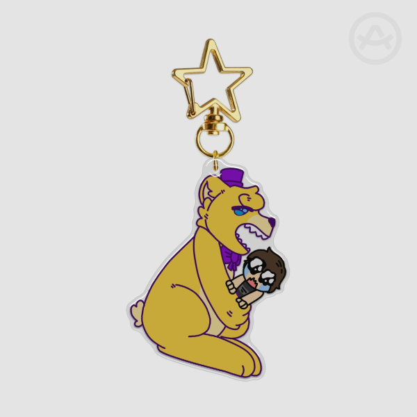 Snack Time Epoxy Keychain || FNAF Fredbear & Crying Child
