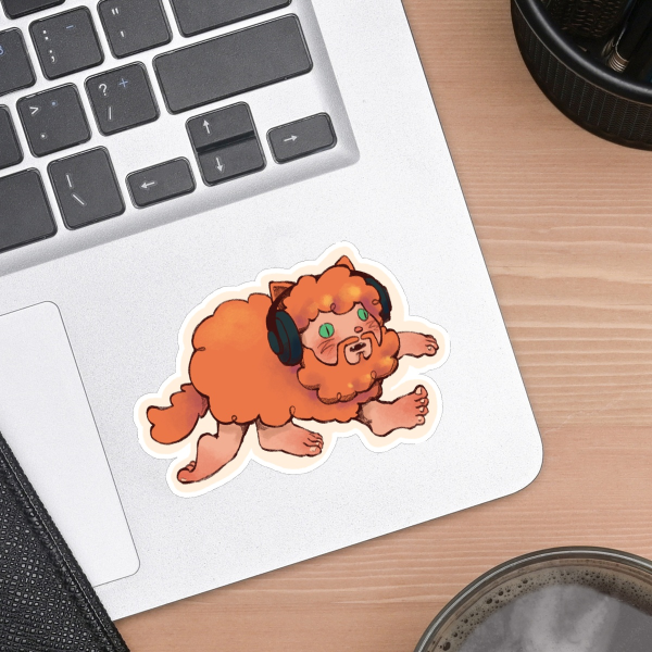 Cursed Caseoh Cat Die Cut Stickers