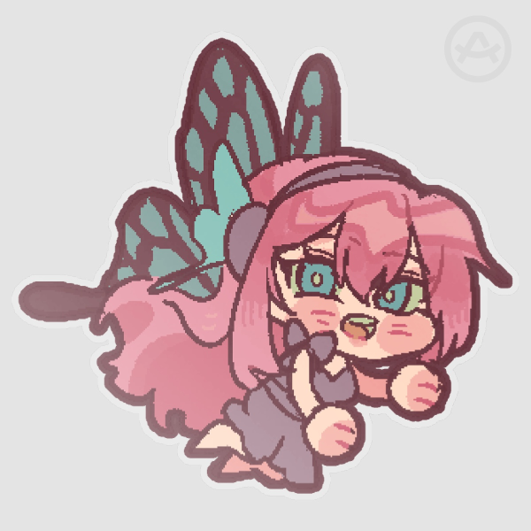 Magnet Megurine Luka Sapphic Clear PET Vinyl Die Cut Sticker