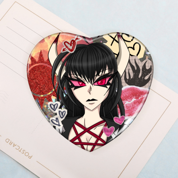 Belladonna Heart Holo Pin