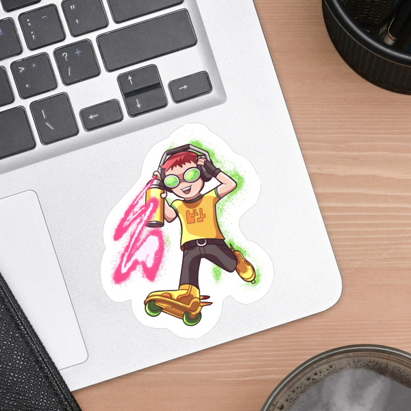 Beat Spraypaint Vinyl Sticker