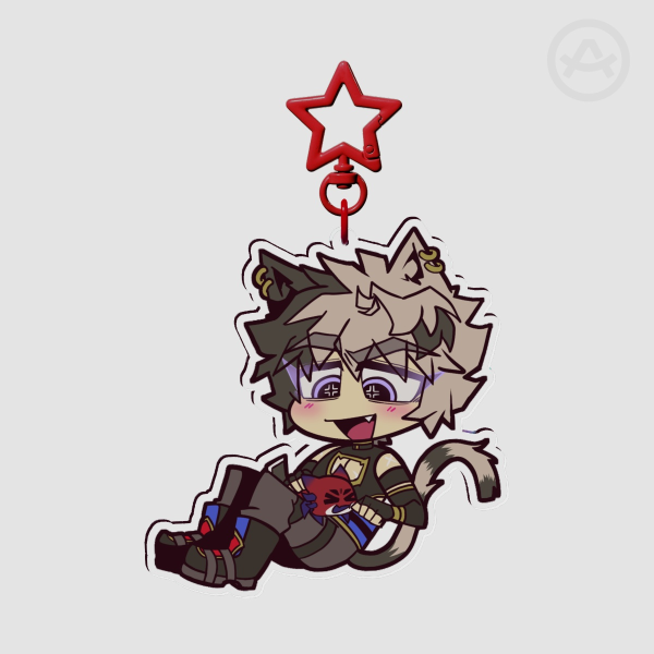 Ruze Clear Keychain