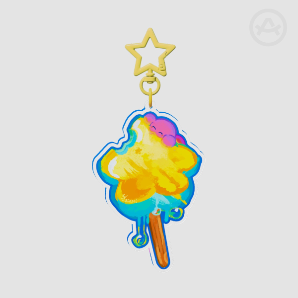 Kirby Popsicle Acrylic Keychain