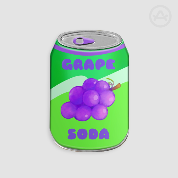 Grape Soda Metal Badge