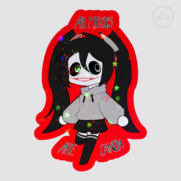 Hatsune Miku the killer Sticker