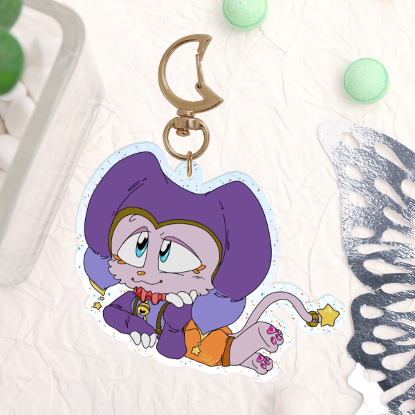 Mimzy Mimzaroo Glitter Keychain