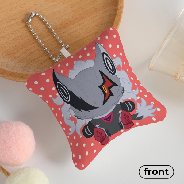 Infinite pillow keychain