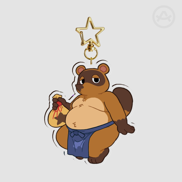 Tom Nook 🍂 - Clear Acrylic Keychains
