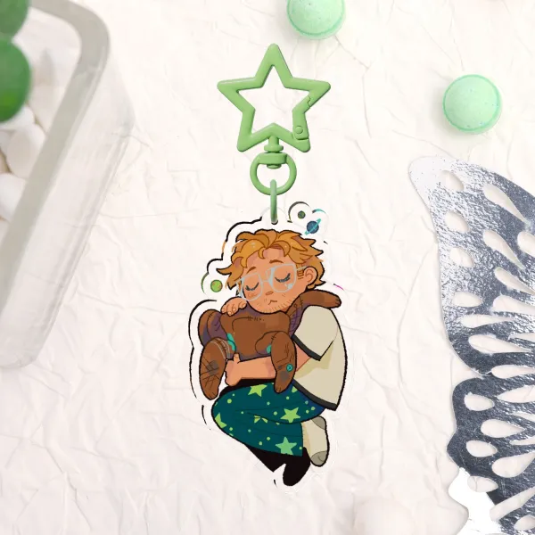 Sleepy Grace & Rocky Plush Charm