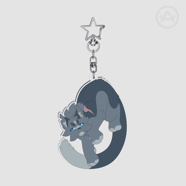 Bluestar Clear Keychain