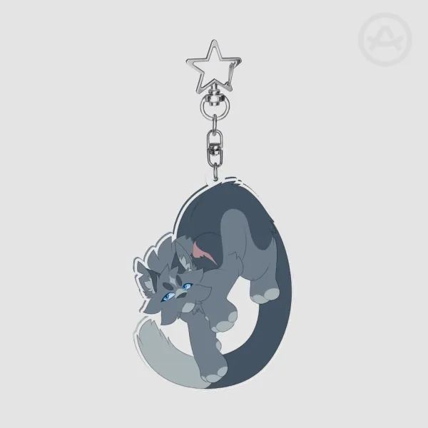 Bluestar Clear Keychain