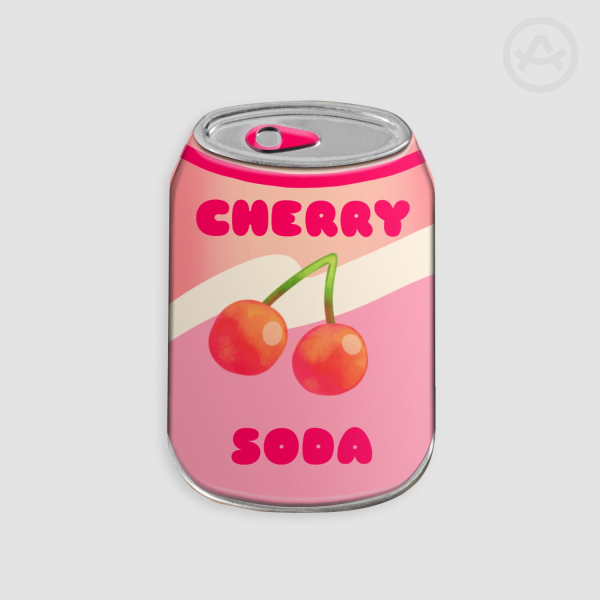 Cherry Soda Metal Badge