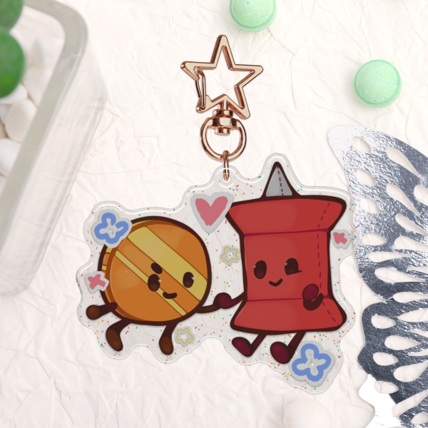 Coiny and Pin Plushy Keychain!