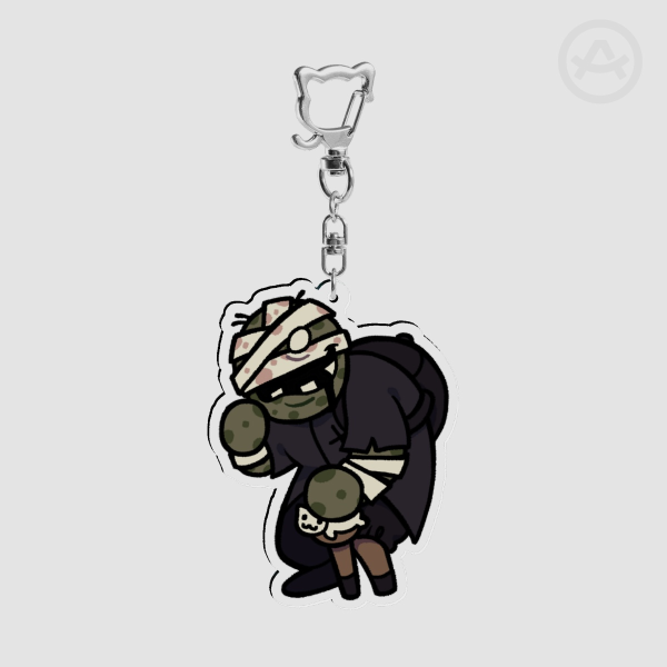 Organ Grinder - Clear Acrylic Keychain