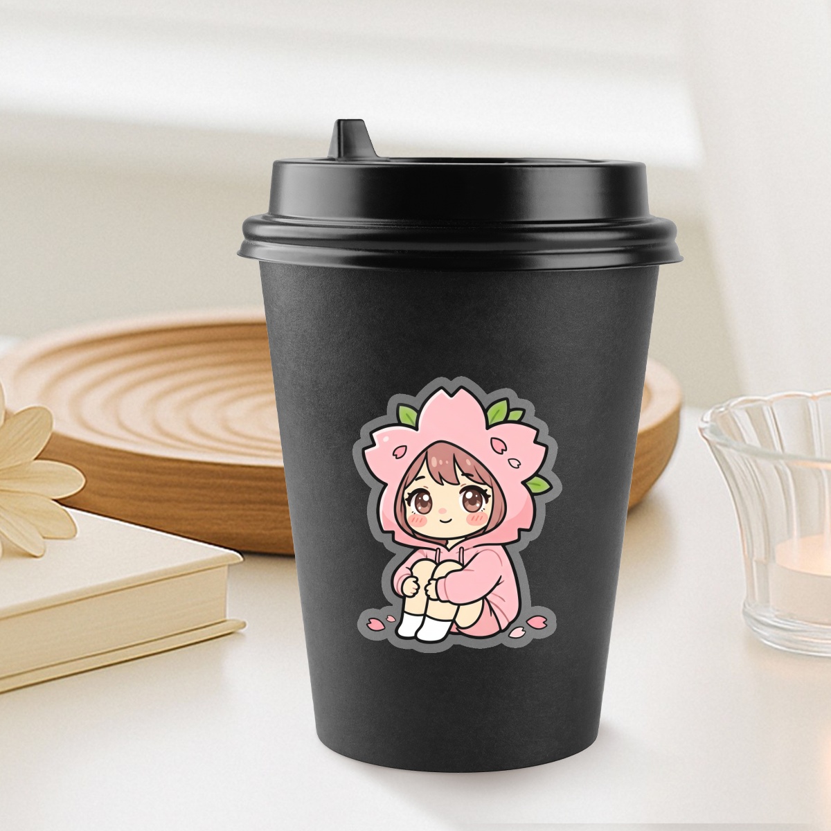 Sakura Flower Girl - Vinyl Sticker