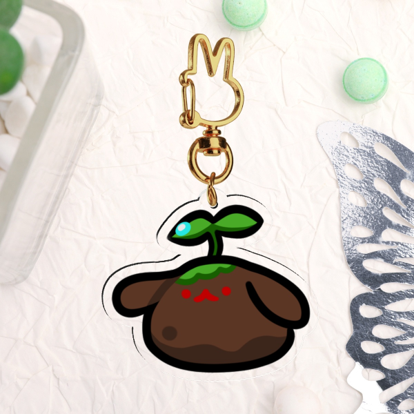 dirt buny Clear Acrylic Keychains