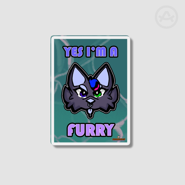 Yes I'm A Furry Shaped Fridge Magnets - 2.36""(60mm)