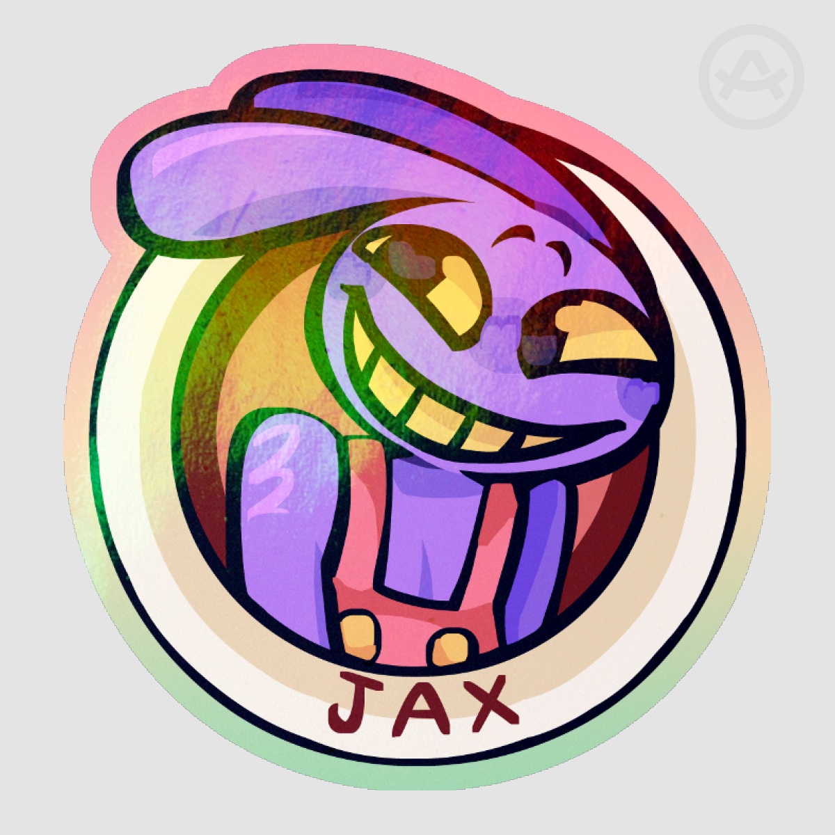 Jax Colored Edge Die Cut Stickers TADC