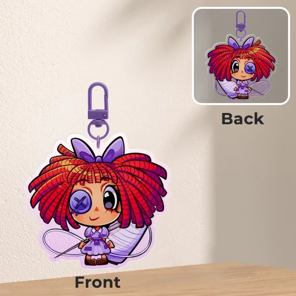 ragatha digital circus keychain!!