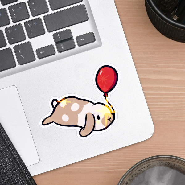 balloon buny Die Cut Stickers