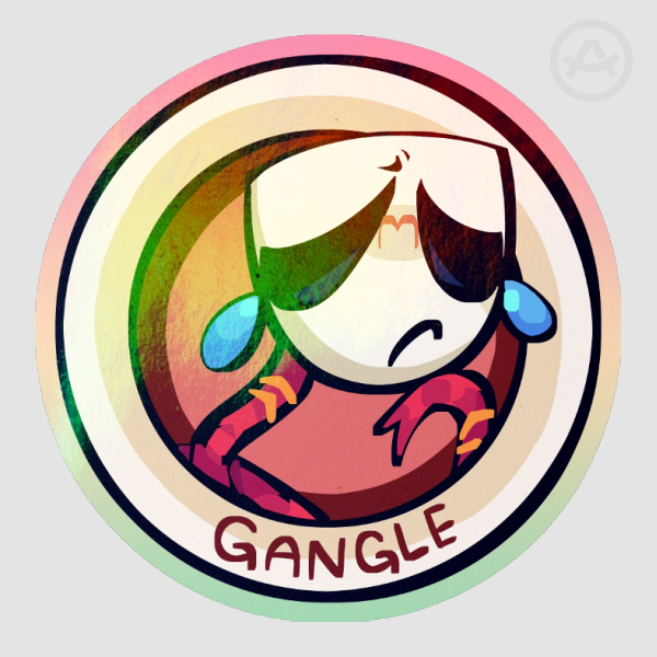 Gangle Colored Edge Die Cut Stickers TADC