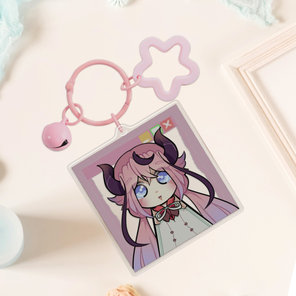 Vocaloid Meika Hime Epoxy Clear Acrylic Keychain